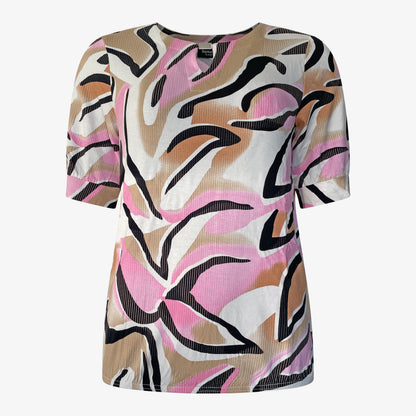 Signature t-shirt Lily Voorkant Roze