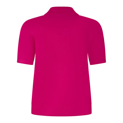 Sunday Poloshirt Evi Achterkant Fuchsia 