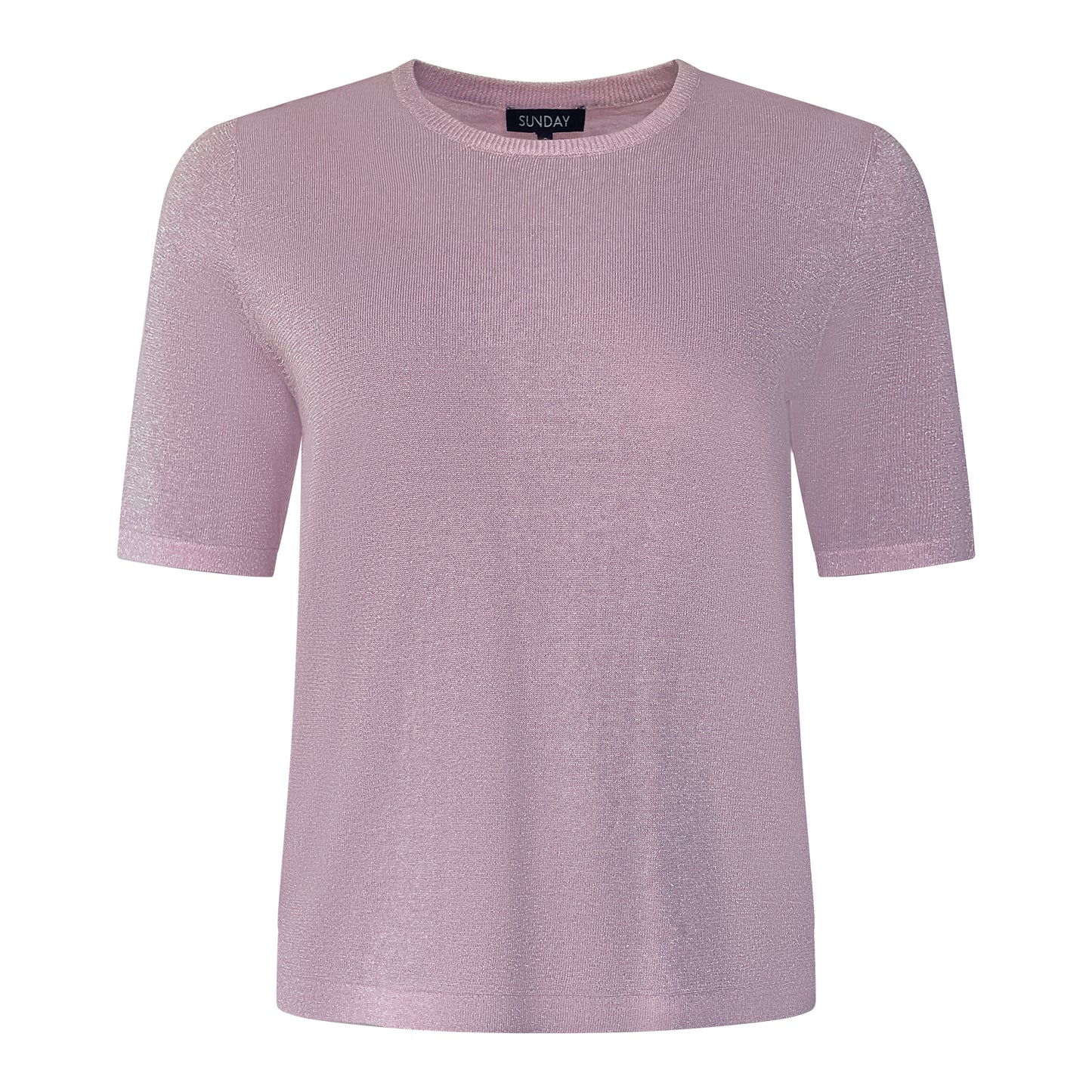 Sunday t-shirt Sparkle voorkant roze